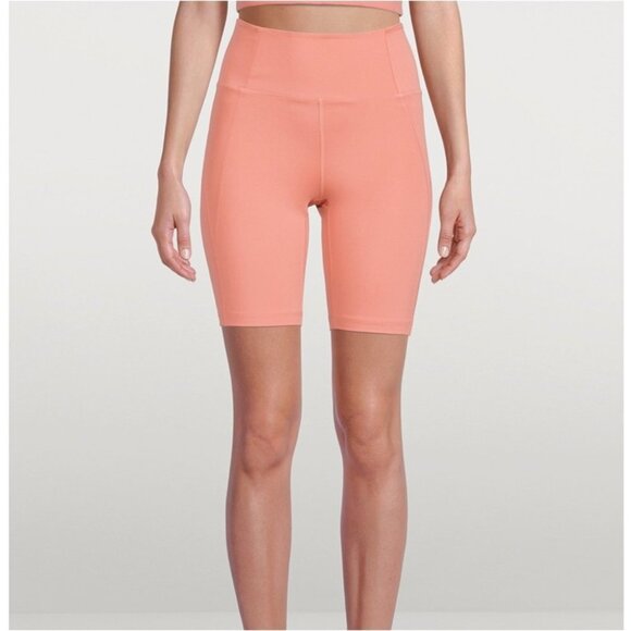 GIRLFRIEND COLLECTIVE High-Rise Bike Shorts in Primrose - Picture 2 of 13